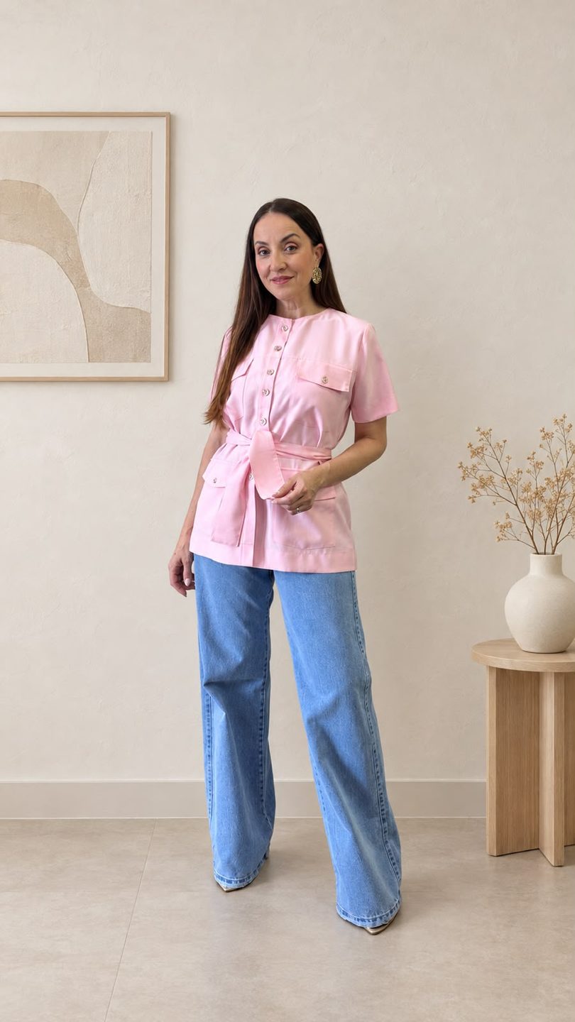 Camisa Rosa e Jeans - Denise Zago Concept