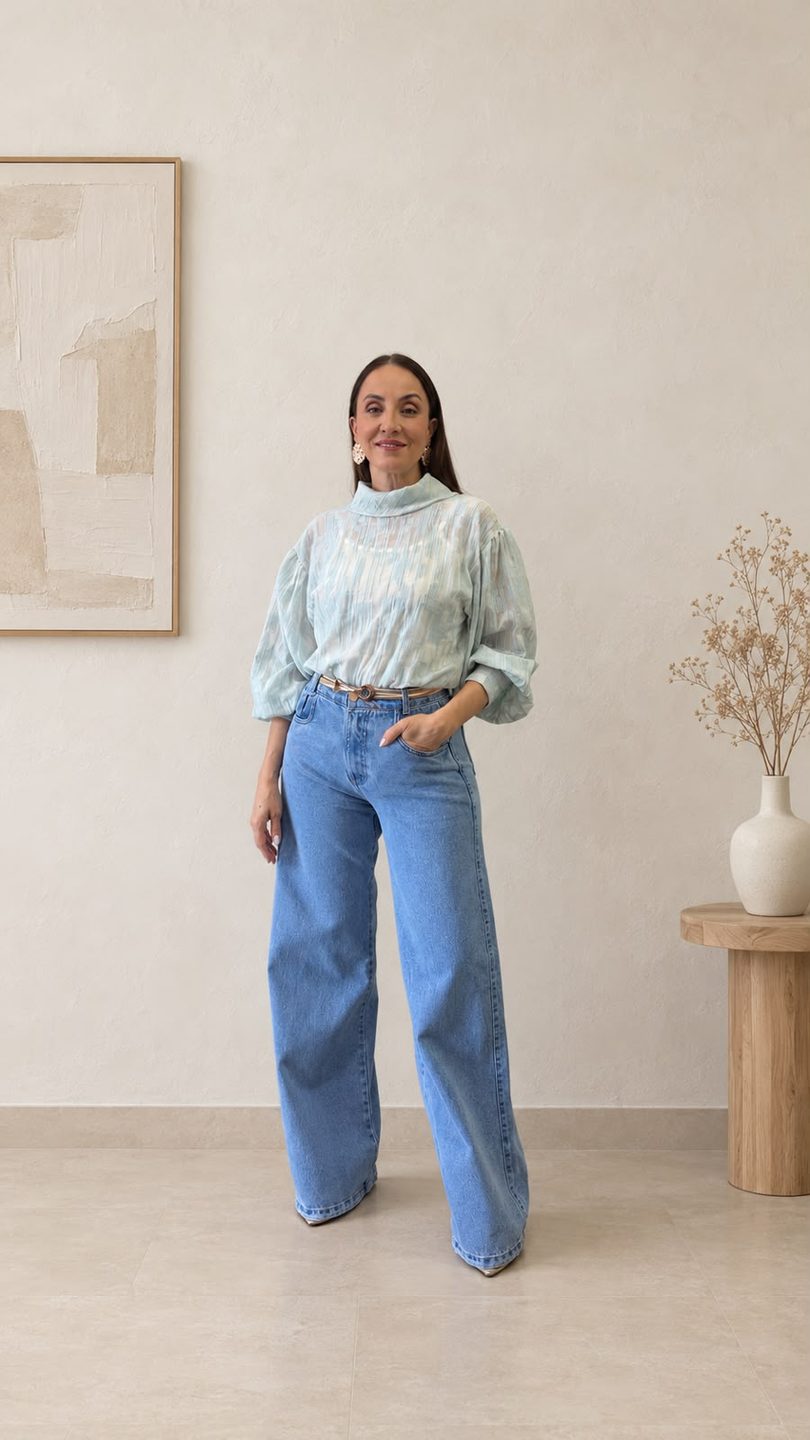 Blusa Verde e Jeans - Denise Zago Concept